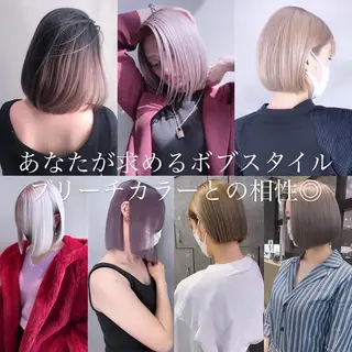 ミディアム カラー 💜ハイトーン💛 マジカルかいちゃんのヘアスタイル