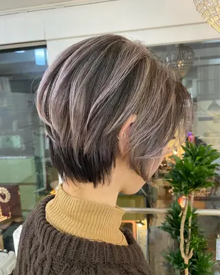 ショート カラー ヘアアレンジ 久米 治仁のヘアスタイル