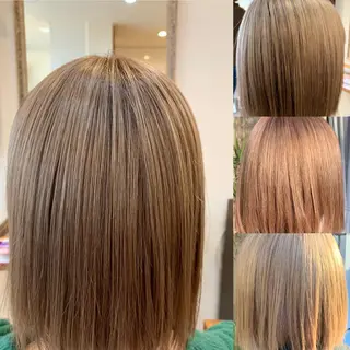 ミディアム カラー パーマ ヘアアレンジ メンズ キッズ 佐藤 俊夫のヘアスタイル