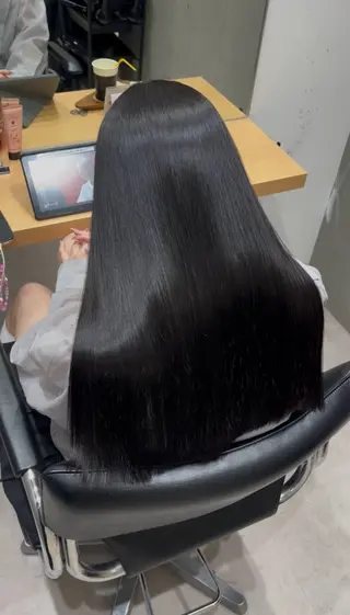 セミロング 髪質改善ヘアケア 艶髪特化/上田のヘアスタイル