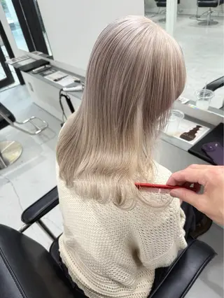 セミロング カラー カラーモデル募集中 /新潟万代/かこ🩵のヘアスタイル
