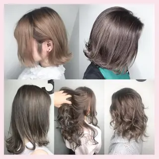 ミディアム カラー パーマ ヘアアレンジ 🫧代表/新宿駅近/ 限定価格🫧田辺貴裕のヘアスタイル