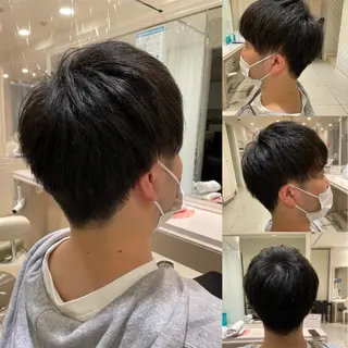 メンズ 白髪ぼかしデザイン ハイライト/宮本純登のヘアスタイル