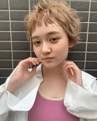 ショート カラー ヘアアレンジ KANA/ボブ/ インナーカラー/艶髪のヘアスタイル