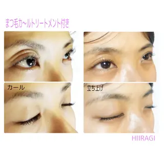 マツエク・マツパ 美容室 HIIRAGIのマツエク・マツパデザイン