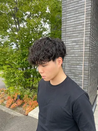 パーマ メンズ ショート Earth Yuhiのヘアスタイル