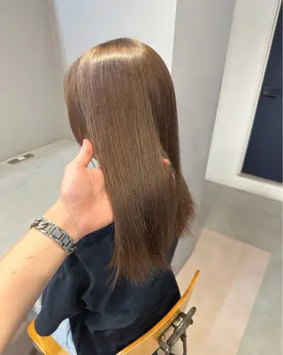 セミロング カラー 💖艶髪&ブリーチ髪 質改善💖舜希のヘアスタイル