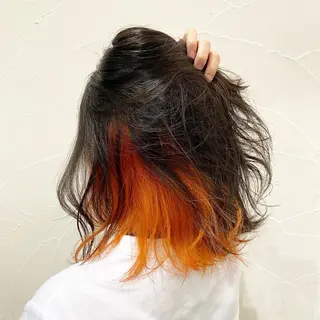 ミディアム カラー 水原 恵莉香のヘアスタイル