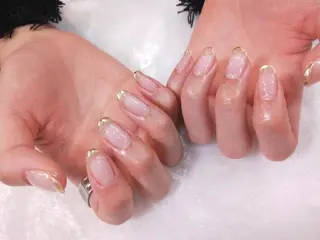 ネイル はばすみれ🎀ﾈｲﾙ 光ﾌｪｲｼｬﾙ ﾍｱのネイルデザイン