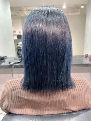 ミディアム LUANA/千種 竹内康のヘアスタイル