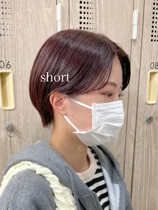 ショート カラー 初めてのショート お任せください✂️のヘアスタイル