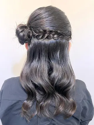 ヘアアレンジ 🤍ヘアセット.ヘア アレンジ湯山詩織🤍のヘアスタイル