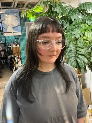 セミロング デザインカット/新宿 🕊️mao 🌿のヘアスタイル