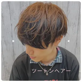 カラー メンズ レイヤー/艶カラー 奥野恭平のヘアスタイル