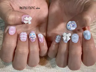 ショート カラー ネイル 廣瀬 真奈美のネイルデザイン