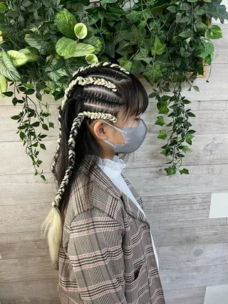 ヘアアレンジ キッズ 早朝✨ヘアセット 着付け/清水玲歌のヘアスタイル