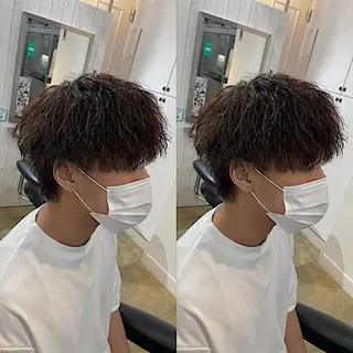 ミディアム メンズパーマ/縮毛 超特化/tomokiのヘアスタイル