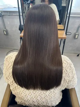 ミディアム カラー パーマ ヘアアレンジ 【ヘアケア特化型】 newi天王寺のヘアスタイル