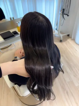 ロング カラー ParveMix 岡本えりかのヘアスタイル