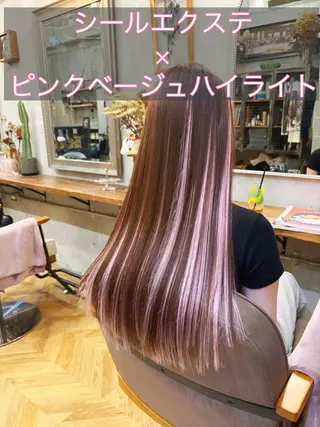ロング カラー エクステ指名No.1 【店長】橘田のヘアスタイル