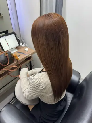 ロング カラー 艶髪改善師/高橋潤 /縮毛矯正のヘアスタイル