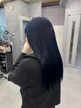 セミロング NUMBER 天王寺YUYAのヘアスタイル