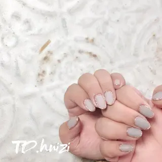 ショート めぐみのネイルサロン スタッフ練習のネイルデザイン