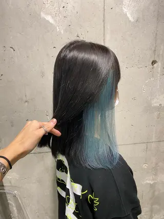 ミディアム カラー エフェクトブリーチ 🌟前澤啓太朗のヘアスタイル
