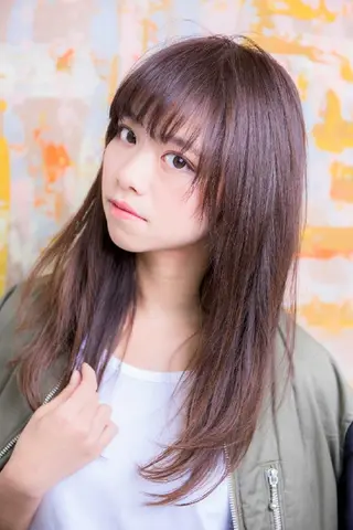 ミディアム セミロング パーマ ヘアアレンジ カラー 前田 裕介のヘアスタイル