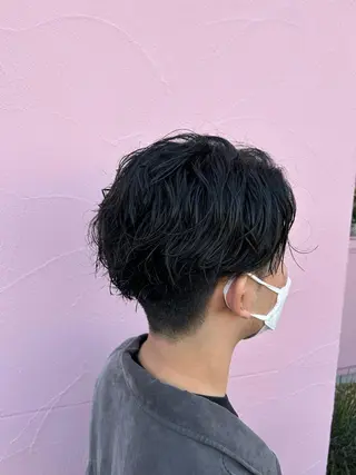 パーマ メンズ レイヤー/ブリーチ/ 渋谷/ルル🌿のヘアスタイル