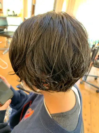 ショート パーマ Lagom なかだのヘアスタイル