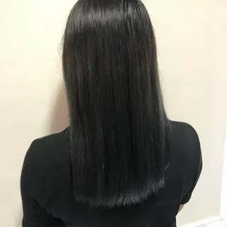 セミロング カラー 長谷川 誠志のヘアスタイル