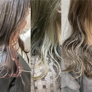 セミロング カラー 梅田美容室 高山アヤのヘアスタイル