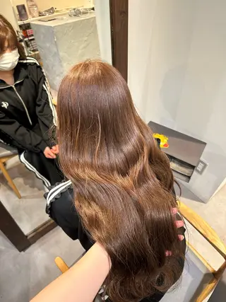 ロング カラー HANAME 原宿美容室のヘアスタイル