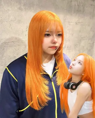 ロング カラー ブリーチ/エクステ/ 新宿/アリルのヘアスタイル