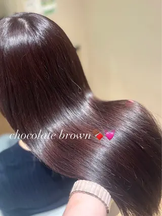 セミロング 中島愛佳🐥⸒⸒ 縮毛矯正/艶髪カラーのヘアスタイル