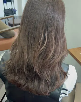 セミロング 名駅/艶韓国風ヘア miyabiのヘアスタイル