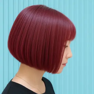 ミディアム 髪質改善＆白髪ぼかし カラー♡店長みやけ♡のヘアスタイル