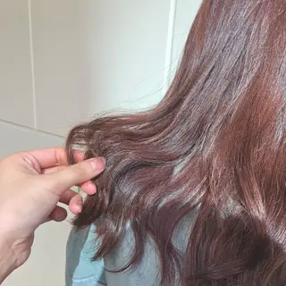 セミロング カラー こやま りほのヘアスタイル