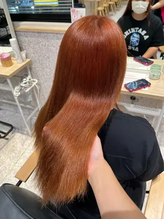 ロング カラー 髪質改善&艶カラー/ ほんだあみ (♡)のヘアスタイル