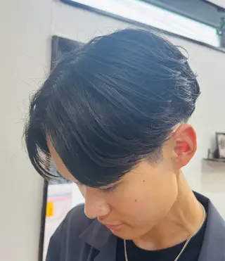 ミディアム メンズ 焼津メンズパーマ特化 大石雄生のヘアスタイル