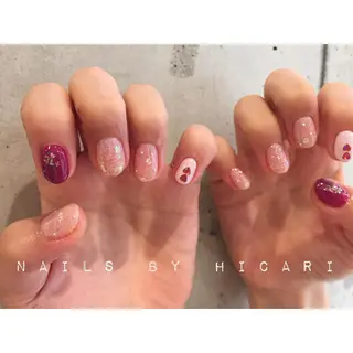 ショート カラー illum hicariのネイルデザイン