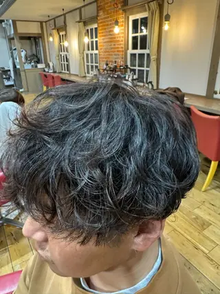 パーマ メンズ TJ天気予報5mm 森　瑞希のヘアスタイル