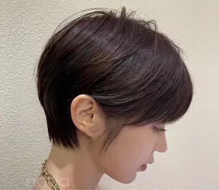 ショート カラー 表参道🌿赤み消し カラー/チナツのヘアスタイル