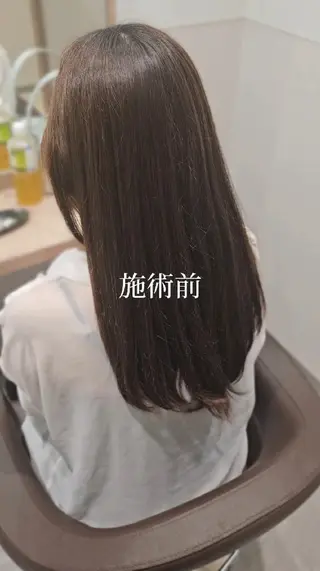 ミディアム カラー 縮毛矯正をしている人 のためのカラーのヘアスタイル