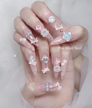 ネイル HANA 長さだしのネイルデザイン