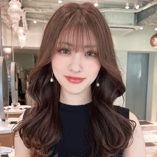 ミディアム カラー レイヤー|縮毛矯正 |韓国ボブ|岡田洸太のヘアスタイル
