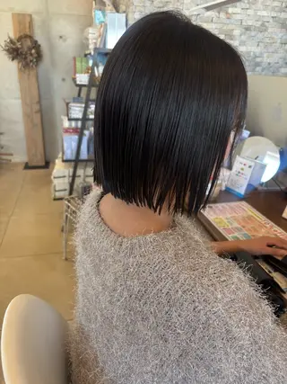 ショート 心美/ブリーチなし 透明感カラーのヘアスタイル