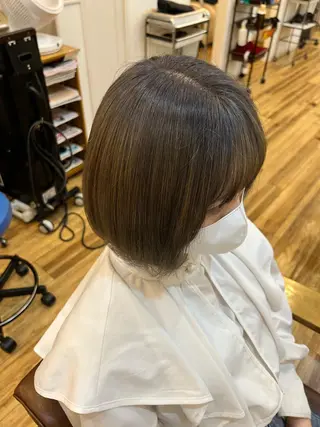 ミディアム カラー 🐰ハイトーンカラー 畠山 渡🐰のヘアスタイル