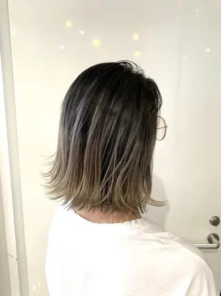 ミディアム カラー パーマ ヘアアレンジ 【公式】amble luxe池袋東口🩷のヘアスタイル